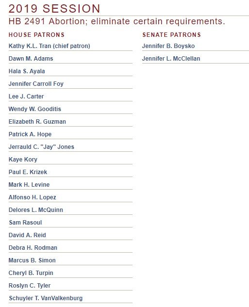 OldDominionPost's tweet photo. @vahousegop @VA_GOP Vote them out! #HB2491 https://t.co/jdo671m7cI
