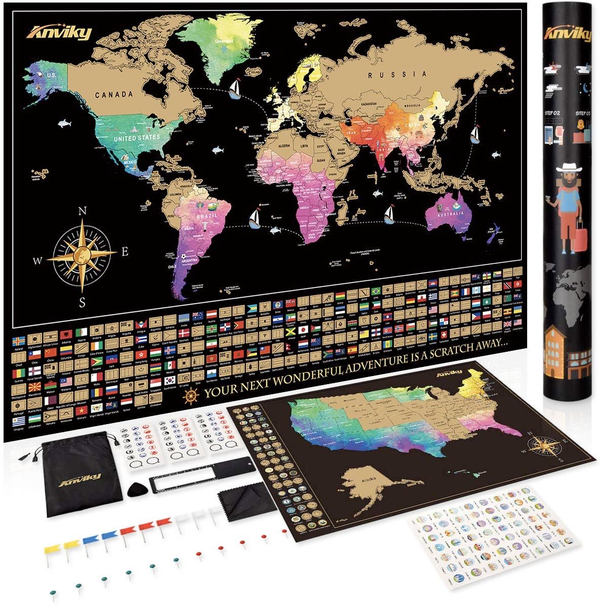 BwcDeals's tweet image. 30% Off Plus $3 coupon

$10!!!

Anviky Scratch Off map of The World-Includes US map and Complete Accessories Set,Travelers map The Best Gifts for Travelers 

Use Code: 30RGB292

amzn.to/2JNM7Tj

#ScratchOffMap #Anviky #Amazon #BwcDeals