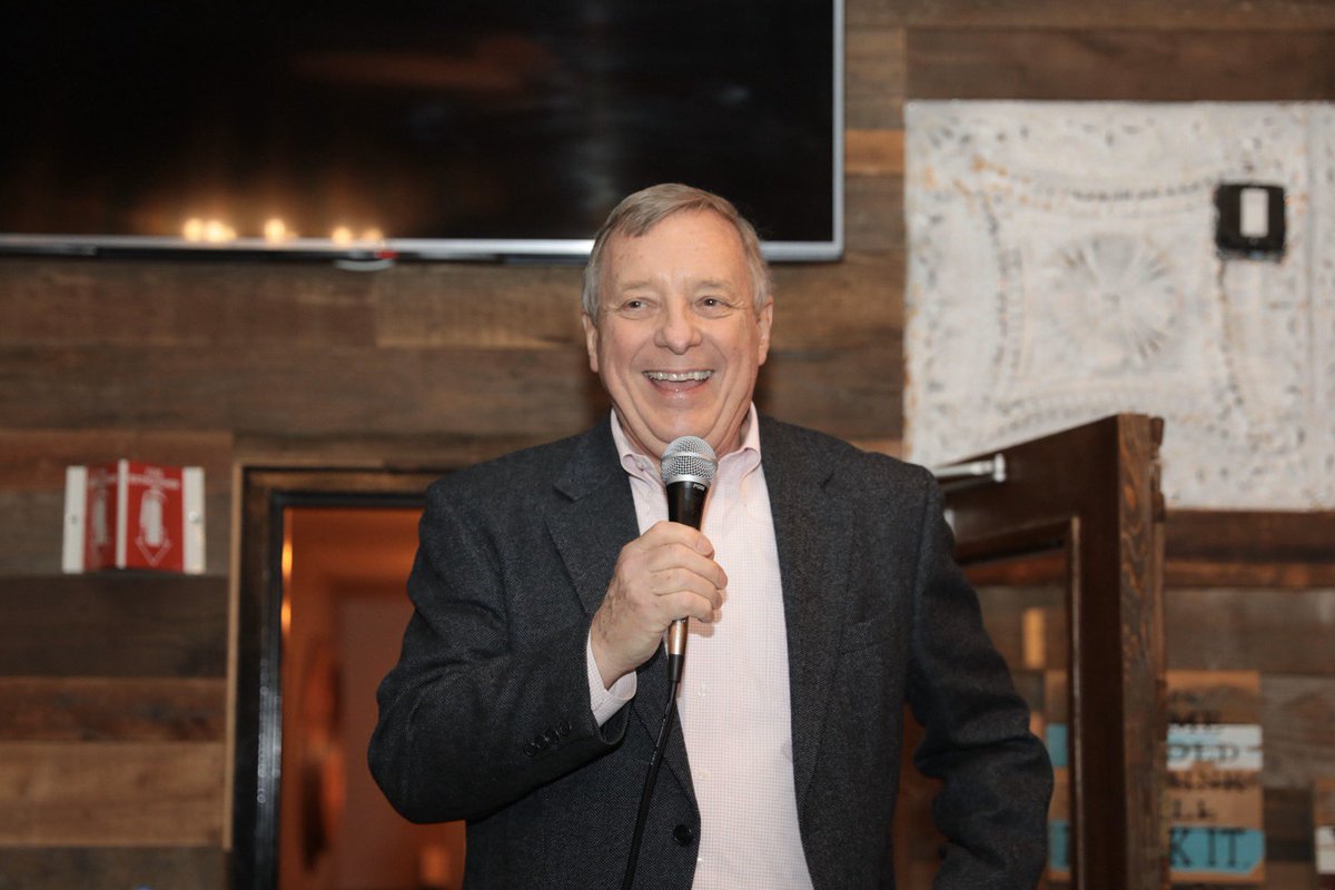 Fightin47th's tweet photo. Great to hear from @SenatorDurbin and @RepMikeQuigley and the rest of our elected officials as we welcome Sen. Durbin. @ODonovans2100. @Annwilliams2010 @MattMartinChi https://t.co/m0rmHFr6lr