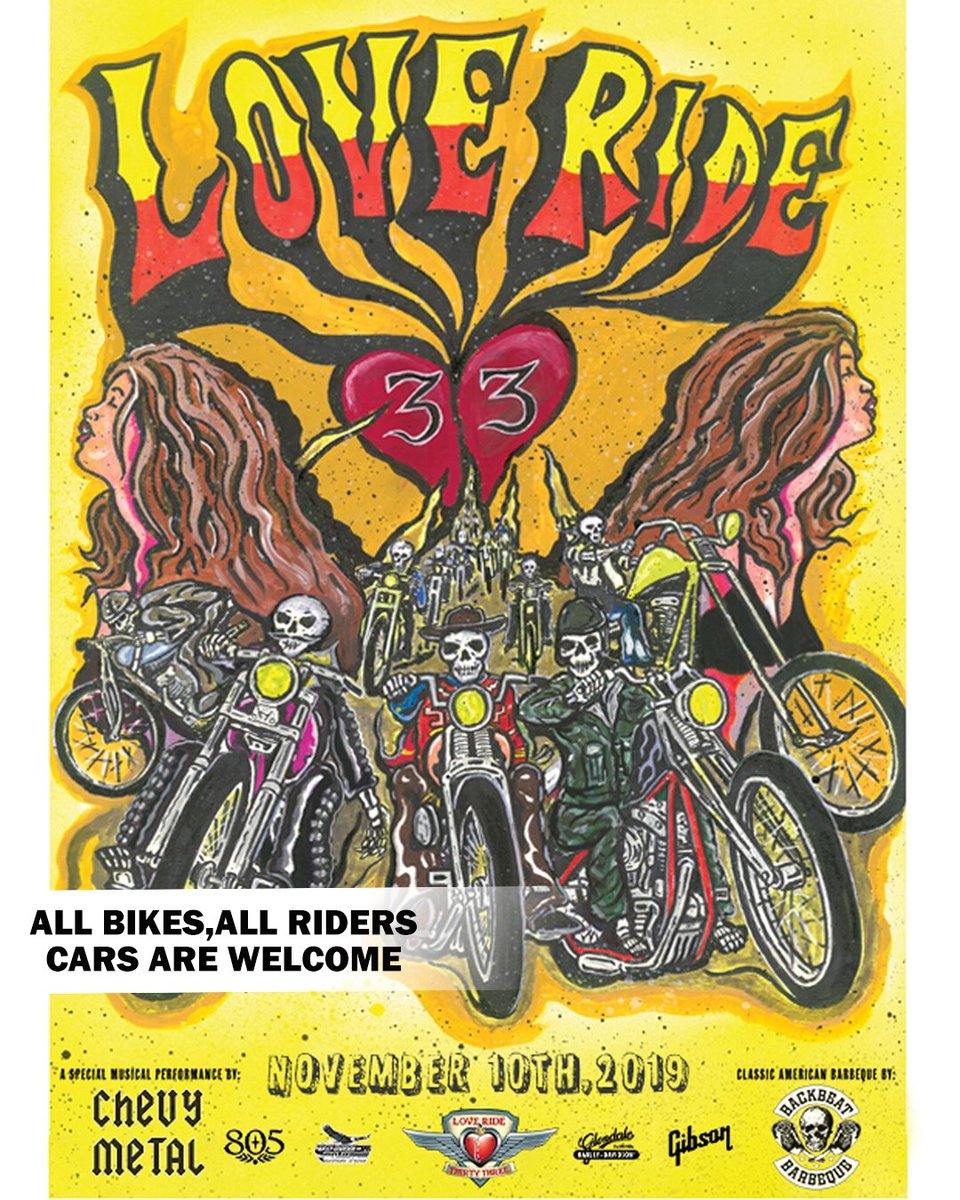 Love Ride Returns with <a href="/chevymetal/">LL Brent</a> and @backbeatbbq on November 10 Get your tickets at loveride.org Be apart of this 40 year charity event! #loveride