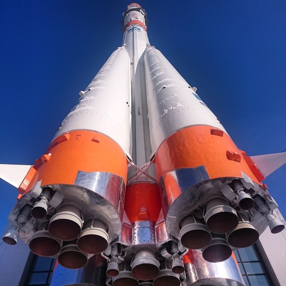 The first is the Vostok rocket in front of the Museum "Cosmic Samara."This authentic Vostok rocket was installed in front of the museum in 2001 on the 40th anniversary of Yuri Gagarin's historic flight.It commemorates Samara's role in assembling the rocket.2/