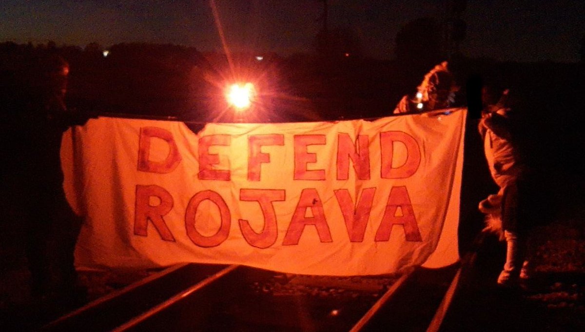 Rise4rojavaATL's tweet photo. Action has concluded. Everyone safe. 

We will continue to #Riseup4Rojava. You haven't heard the last from us! https://t.co/qKYcecjBFL
