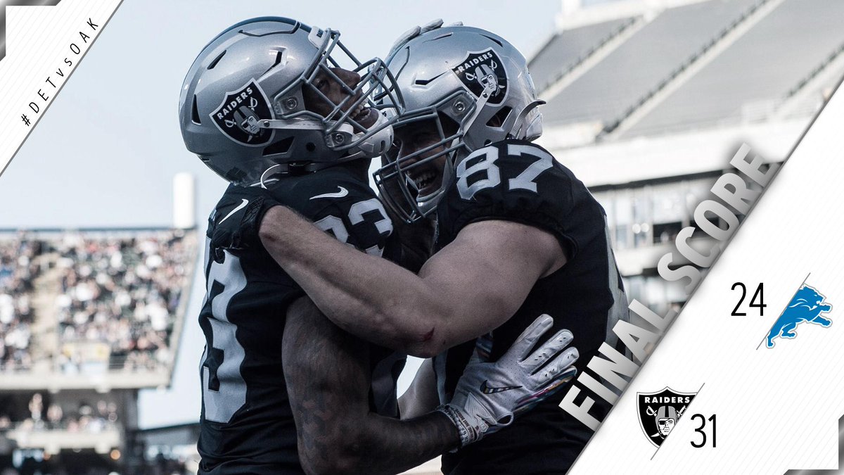 Raiders's tweet photo. Big plays when it mattered most.

#RaidersWin #RaidersWin #RaidersWin https://t.co/xSByb2Hske