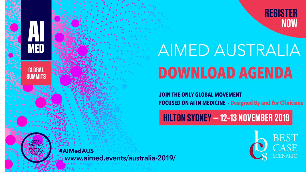 BCSMktg's tweet photo. St Vincent's Health Australia John Hunter Children's Hospital  Alfred Health Westmead Hospital Liverpool Hospital, Christchurch Public Hospital Royal Australasian College of Surgeons and more @ai_in_medicine Australia next week. Register - https://t.co/VQyfENPGBV
#FRACP #aimedaus https://t.co/K5pU79aaw7
