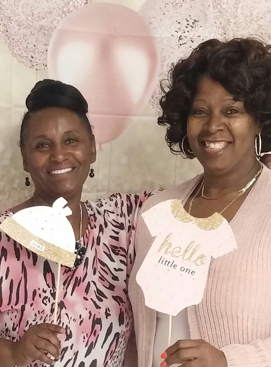 DaSooperCoop's tweet photo. We're all smiles at my daughter's baby shower! https://t.co/mzgaULeNdx