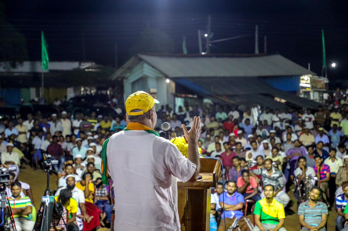 Rauff Hakeem on Twitter: "Addressed a swarming gathering in Mutur ...