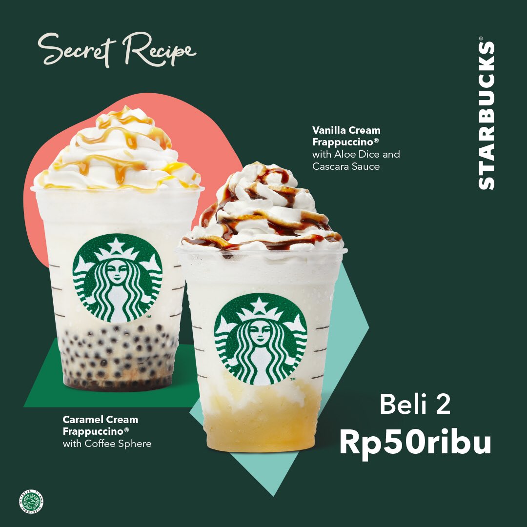 Starbucks Indonesia On Twitter Put A Fun Twist On Your Favorite Frappuccino Khusus Hari Ini Nikmati Caramelcreamfrappuccino With Coffee Sphere Dan Vanillacream Frappuccino With Cascara Sauce Amp Aloe Dice Hanya Rp50ribu Yup