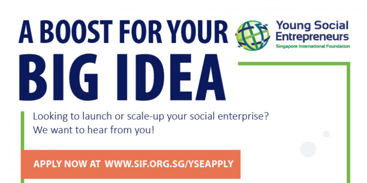 #YoungSocialEntrepreneursProgramme 2020
Deadline: 15 Dec 2019
Open to: #Youngchangemakers and #entrepreneurs 18-30 Y/O (all nationalities)
Benefits: up to SGD$ 20,000 in #grants and #mentorship. 

sif.org.sg/our-work/gb/ys…

@guruintraining_ @iveyviews @Jaybritz @keenanfalconer