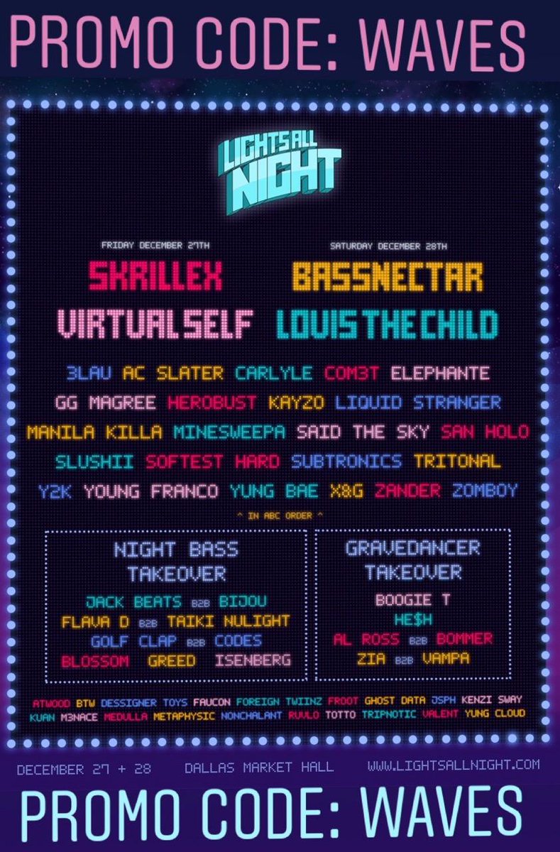 aionia_life's tweet image. How about a chance to win 2 GA tickets to LIGHTS ALL NIGHT!? 

To enter:
1) RETWEET
2) TAG 1 friend
3) FOLLOW @LightsAllNight 

Winner will be chosen AT RANDOM. Good luck! 🙏