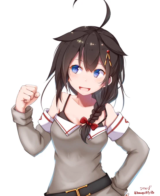 元気に時雨(๑˃̵ᴗ˂̵) 