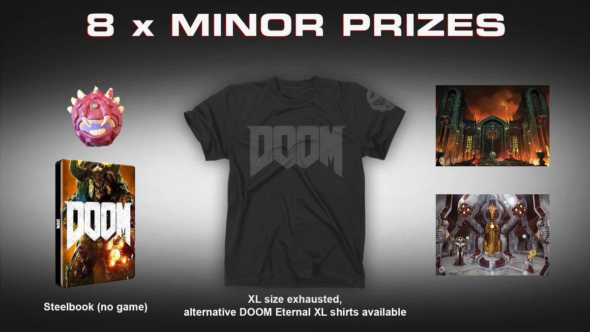 We’re giving away prizes for the DOOM Slayer’s Club ANZ Giveaway of November! To be in the running:

1) Retweet
2) Follow us
3) Answer: If you could create a new level for DOOM Eternal, what would be its name and what would it involve?

Aus/NZ only. T&amp;Cs beth.games/36u9iM1