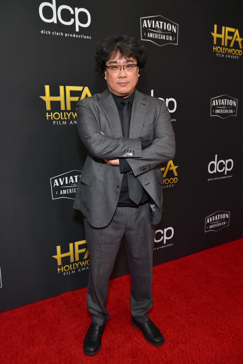 Bong Joon Ho, who is being honored tonight with the Hollywood Filmmaker Award for @ParasiteMovie has officially arrived! #HollywoodAwards