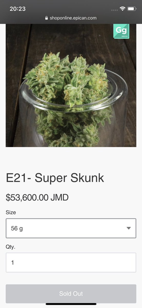 ApharianRasta's tweet photo. Super Skunk SOLD OUT? $TGOD #Epican https://t.co/wdOI9ul1f2