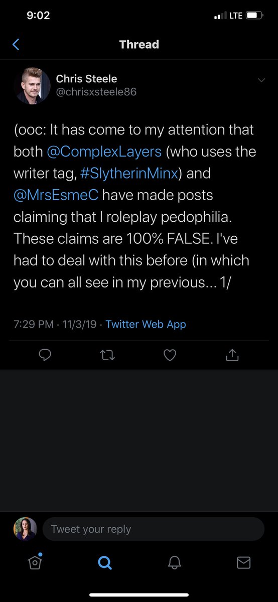 MrsEsmeC's tweet photo. // Does anyone actually believe this dude? I hate drama but come on. If you RP pedophilia, you’re gonna get called out https://t.co/wzQMUaM4ha