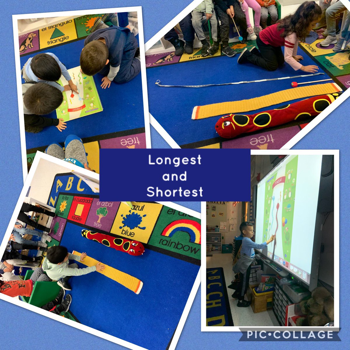 maestra_Ceci's tweet photo. Longest and shortest math lesson and classroom scavenger hunt. #comparinglengths #activelearning @SunnyHill220 @McGannMr @CArmendarizMxwl @MsAcosta220 https://t.co/u87OrCIf7k