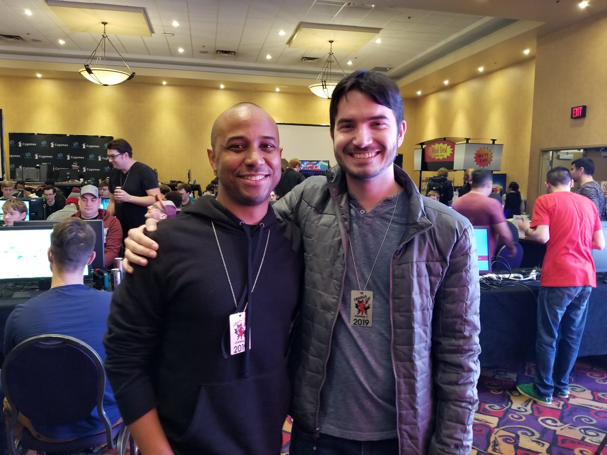 livingfiend's tweet photo. The top 8 matches at Canada Cup were so fun to watch! 

Had an amazing time meeting up with some fighting game personalities. All of them were so kind.  Part 1/2 

#CCGX @Sajam @Tasty_Steve https://t.co/Yecx5oxPNu