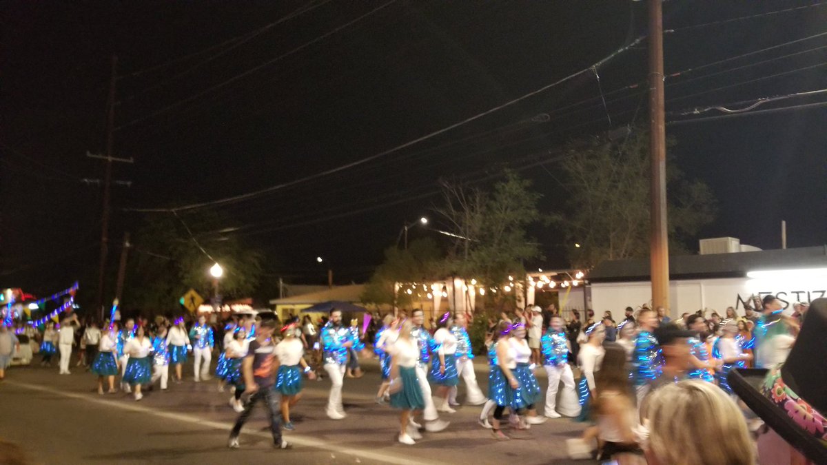 Marlene and Bethel Martinez with the Cuban dance company, TucSon Cacineros, said the volunteer group put together a special choreography for tonight's #AllSoulsProcession. #AllSoulsTucson #UAJOUR506