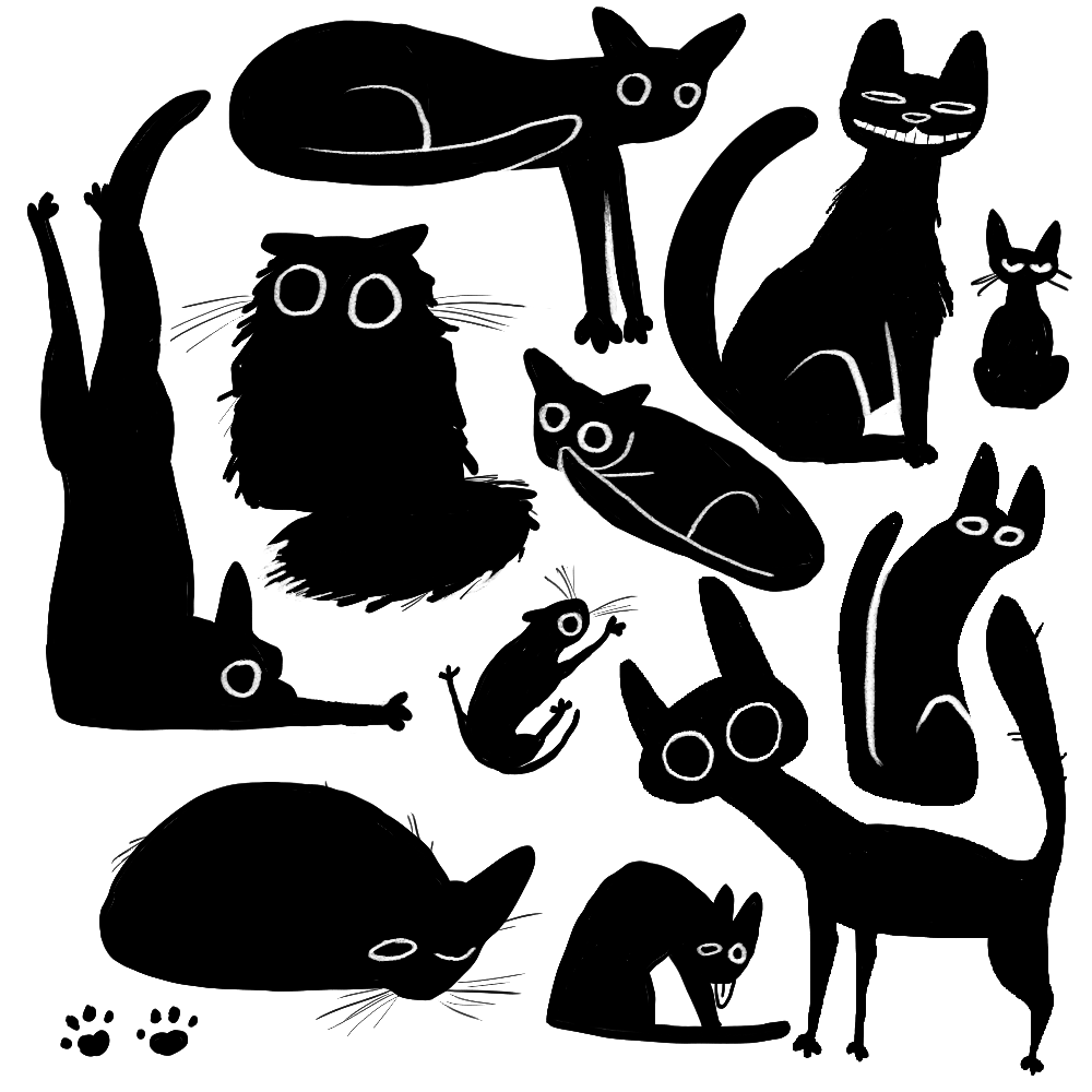 kateanddog's tweet photo. figured I'd post these cats on my art tweeter too https://t.co/zoHDNYCxKL
