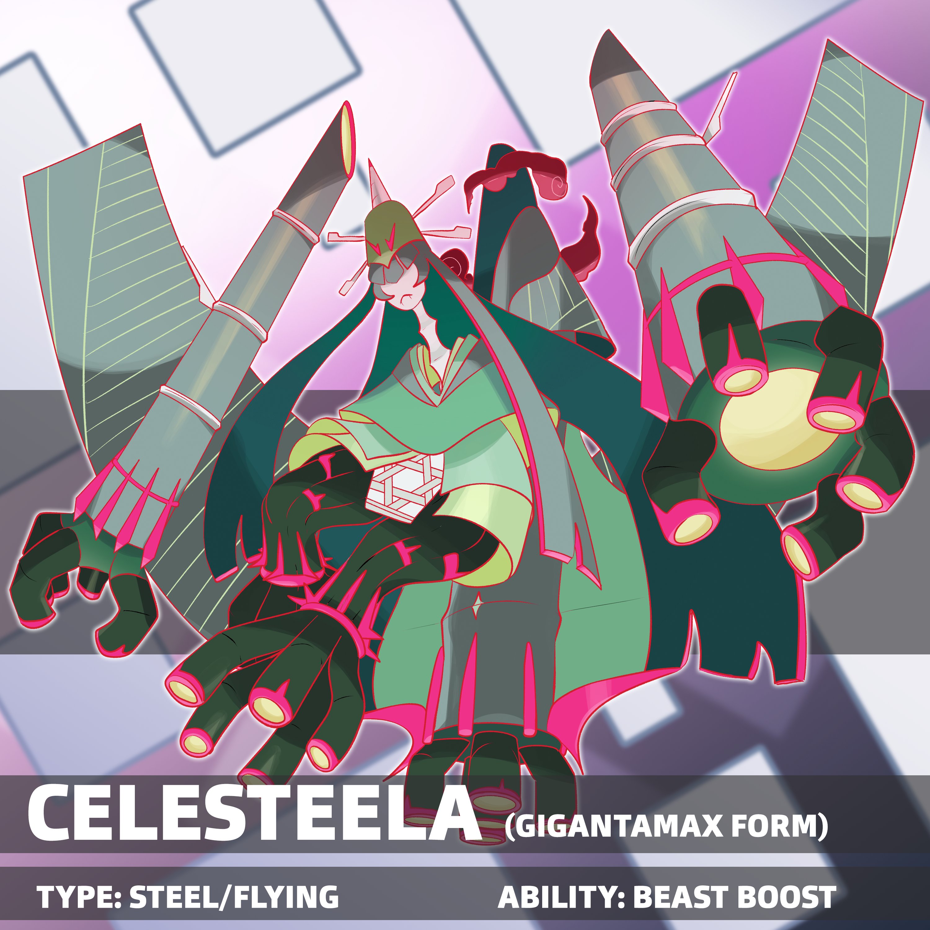 Juno 🚂 on Twitter: "couple of fanmade #Gigantamax forms for Celesteela and Dhelmise #Pokemon #fanart https://t.co/BPGyY0dO1p" / Twitter