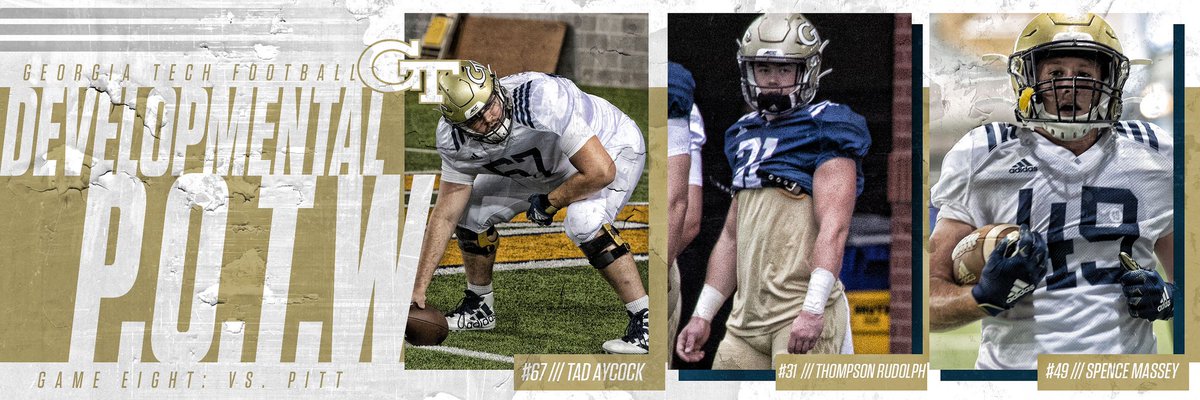 Georgia Tech Football (@gtfootball) on Twitter photo 5️⃣ ⭐️⭐️⭐️⭐️⭐️
DEVELOPMENTAL PROGRAM!!!
👑 <a href="/tadbruh/">Tad Aycock</a>
👑 <a href="/trudolph4/">Thompson Rudolph</a>
👑 <a href="/spencepmassey/">Spence Massey</a>
#toGeTherWEswarm
#404theCULTURE 5️⃣ ⭐️⭐️⭐️⭐️⭐️
DEVELOPMENTAL PROGRAM!!!
👑 <a href="/tadbruh/">Tad Aycock</a>
👑 <a href="/trudolph4/">Thompson Rudolph</a>
👑 <a href="/spencepmassey/">Spence Massey</a>
#toGeTherWEswarm
#404theCULTURE