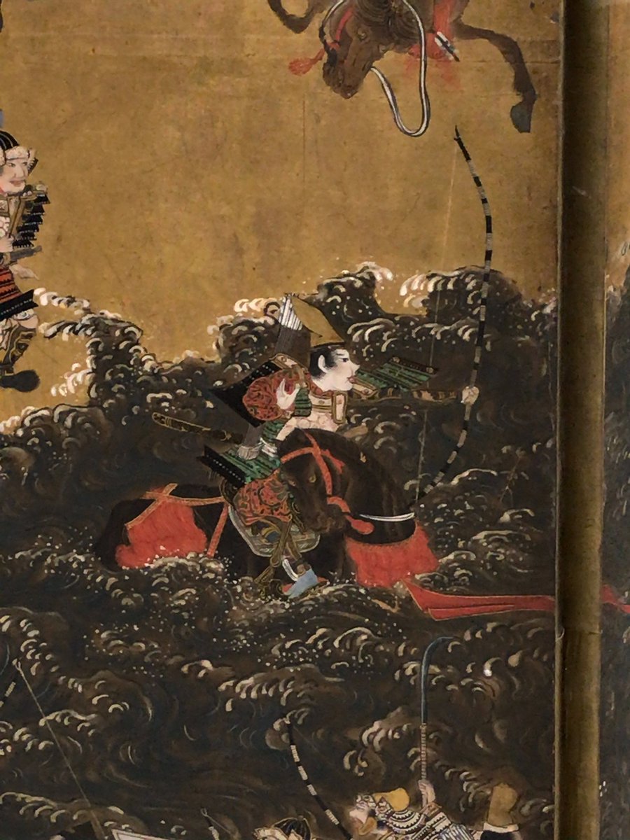 たいしょー 有名な源平絵巻 扇の的 でおなじみの屋島の戦い 那須与一先輩と扇と射たれた御者 義経の兄貴 最後のは崖 を馬で降りる変態となった義経の兄貴 一ノ谷の戦い