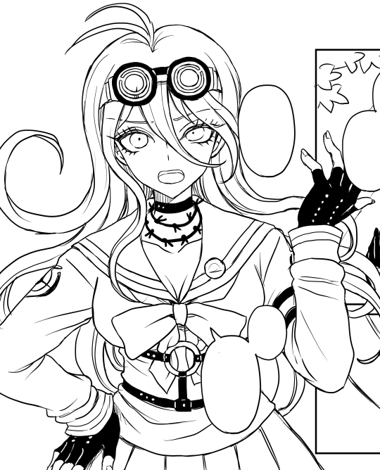 ほぼ初描き入間ちゃん 描くの大変だけど楽しい 
