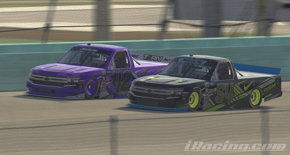 JamesMRacing's tweet image. Finished off the @3WideRCN @YNZRGraphics Series with a solid 3rd, Big thanks to @OneSimSport for the truck and opportunity to drive it. Congratulations to @Matt_Gruenberg on his Championship win, hoping to have another good run tomorrow night in the Cup Car.