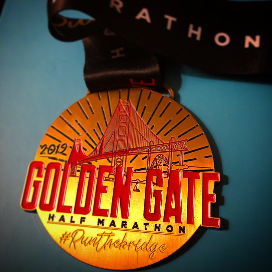 Happy finisher of my 1st Half Marathon 🏃‍♂️ 

@GoldenGateHalf #SanFrancisco 🌁