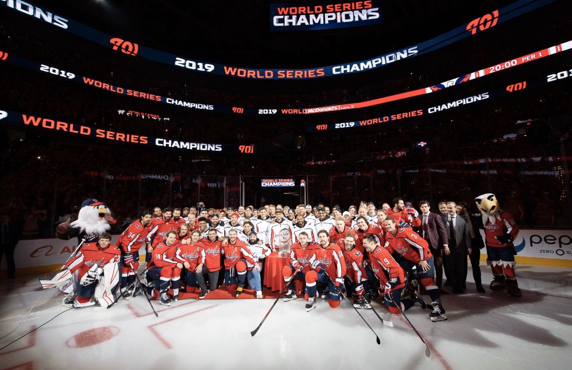 THANK YOU <a href="/Capitals/">Washington Capitals</a>! It’s always fun celebrating with you. Let’s do it again soon! 
#CHAMPS
#DCtogether