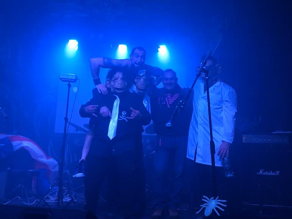 Our gratitude to @eternalblacknyc and the tremendous Human Halloween Hosts at Lucky 13 for helping us to spread our message of #PrimateUnity. 
#BrooklynMetal