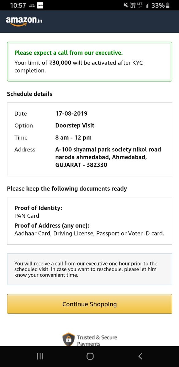 bhaavuu's tweet image. @AmazonHelp want to re-verify my KYC to continue amazon pay.

But clicking on re-verify KYC.
Still getting old date.
#bug #amazonbug