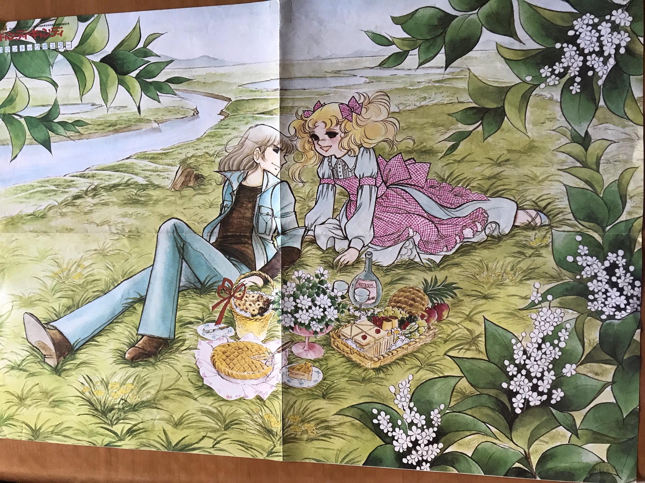 つっちゃん 今日は キャンディキャンディのポスターです 付録とイラスト集と混ざってしまってるのでどれがどれなのかわかりません 小学生だったので仕方ないですよね キャンディキャンディ なかよし 懐かし付録 実家で見つけたお宝