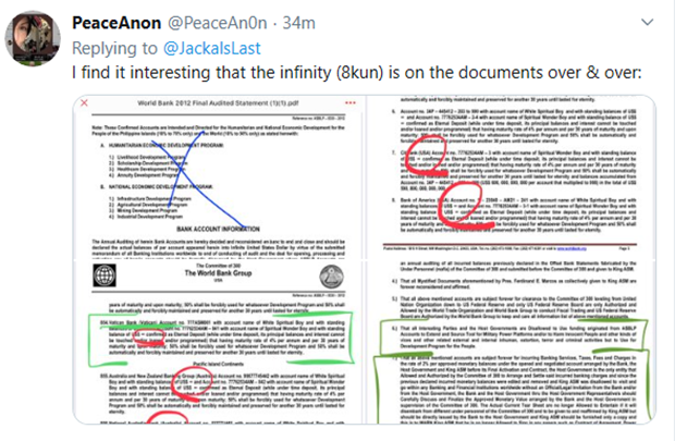 Take note of the amts in these accts and the fact that they are for …..Infinity. Seriously incredible find by  @PeaceAn0n 