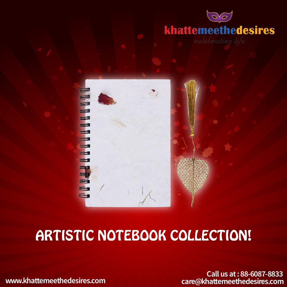 GoCelebrateLife's tweet image. #khattemeethedesires #giftshop
You will get in love with this #artisticnotebook #collection available at khattemeethedesires online. It will surely fuel your #creativity!
Wrap yours gifts here: khattemeethedesires.com

#kmd #notebook #thenotebook #notebooklove #notebookcustom
