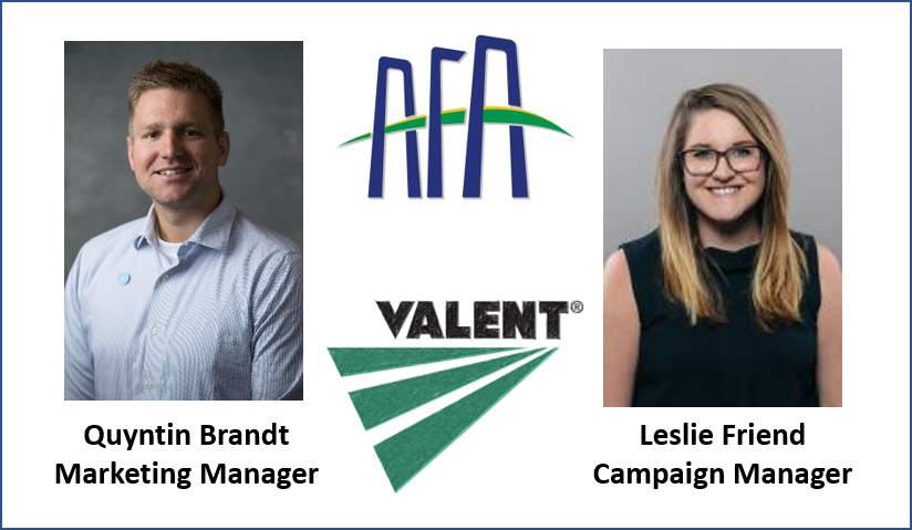 Join <a href="/ValentUSA/">Valent USA</a> <a href="/AgFutureAmerica/">Agriculture Future of America</a> #AFALC19 later this week to interact with some of the best young marketing talent - <a href="/QuyntinB/">Quyntin Brandt</a> #QuyntinBrandt and #LeslieFriend - we look forward to meeting #NextGenAg leaders #ValentAFA