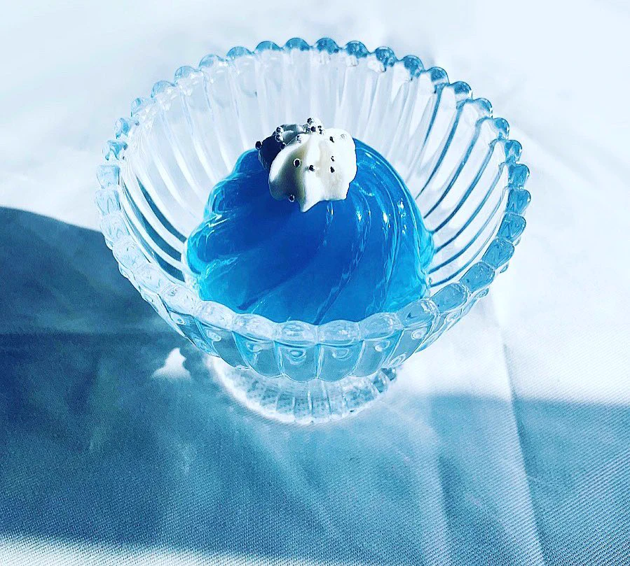 きれいな青空ゼリーを作りました！！材料はバタフライピー！？