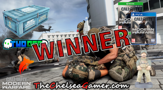 TheChelseaGamer's tweet photo. Call Of Duty®: Modern Warfare is here! We have gone Dark and we have a winner!

Details on our blog - https://t.co/Q66Ey2rkFG

#TheChelseaGamer #CallofDutyMW #Activision #ExquisiteGaming #Winner #LootCrate #CableGuy https://t.co/UDbrTFJCuK