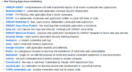 InteraxisCA's tweet photo. Bookmarks for Pentesters - 37 items: https://t.co/qQH6W6w7Cv
Web Training Apps - 18 items: https://t.co/0zn9FoAx3G
Labs (ethical hacking/trainings/CTFs) - 40 items: https://t.co/ChhuH7bXMP
#InteraxisCA
https://t.co/lsYtlm1k0H by @Trimstray https://t.co/B7EUHIYAxL