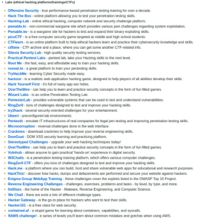 InteraxisCA's tweet photo. Bookmarks for Pentesters - 37 items: https://t.co/qQH6W6w7Cv
Web Training Apps - 18 items: https://t.co/0zn9FoAx3G
Labs (ethical hacking/trainings/CTFs) - 40 items: https://t.co/ChhuH7bXMP
#InteraxisCA
https://t.co/lsYtlm1k0H by @Trimstray https://t.co/B7EUHIYAxL