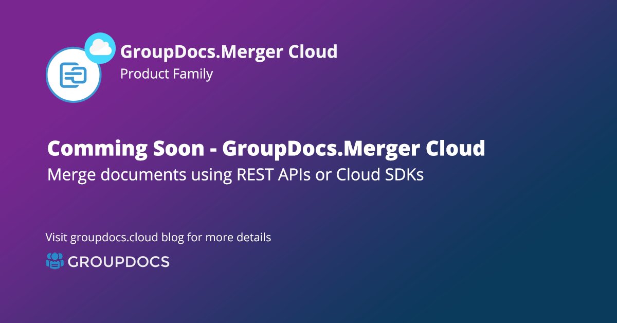 GroupDocsCloud's tweet image. Merge or split all common documents like Word, Excel, Presentation, PDF, HTML, RTF and many more in your application on any platform – bit.ly/2WDbj42

#mergedocuments #splitdocuments #joindocuments