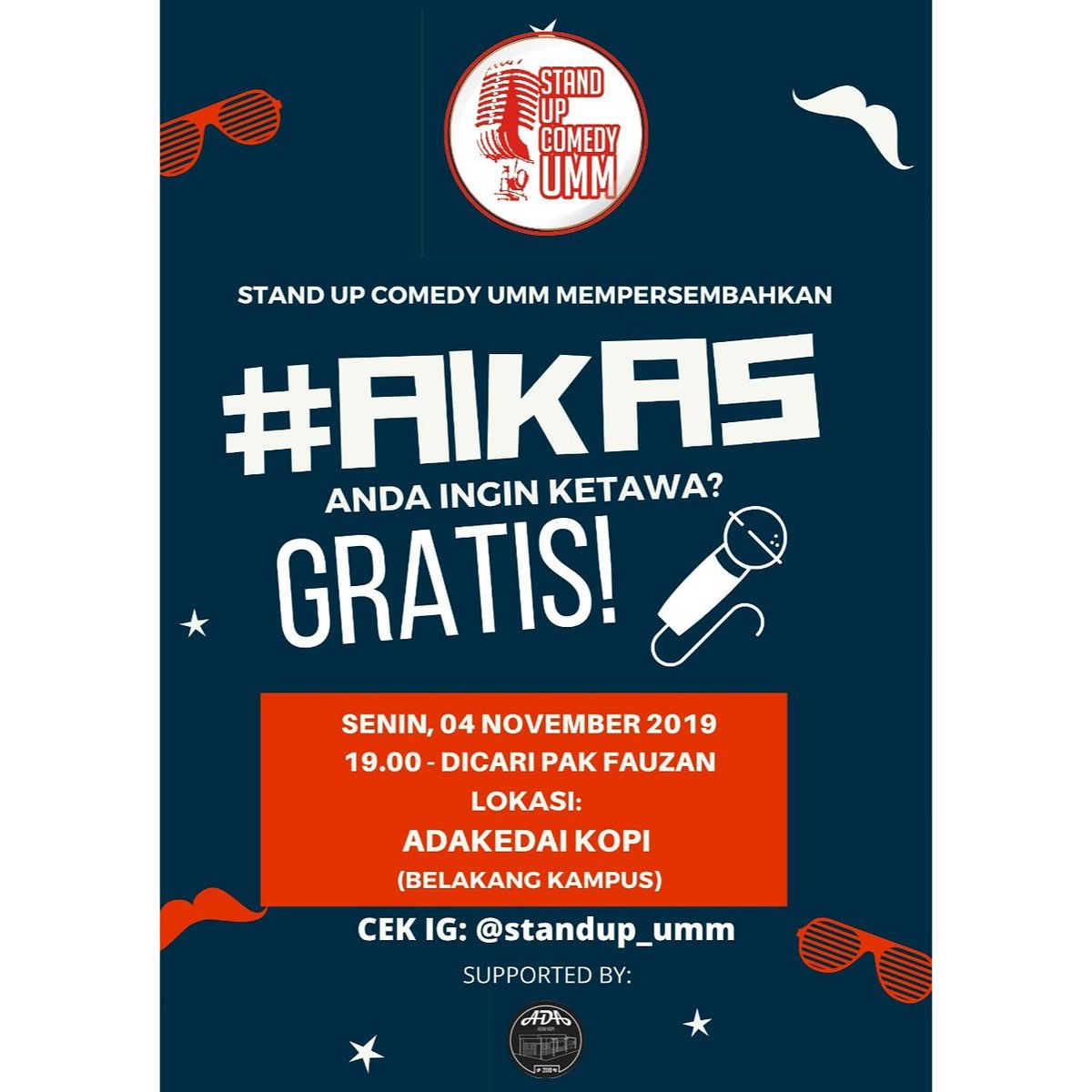 Iki lo rek, hari ini bakal ada AIKA 5. Mosok mari uts gak refreshing rek