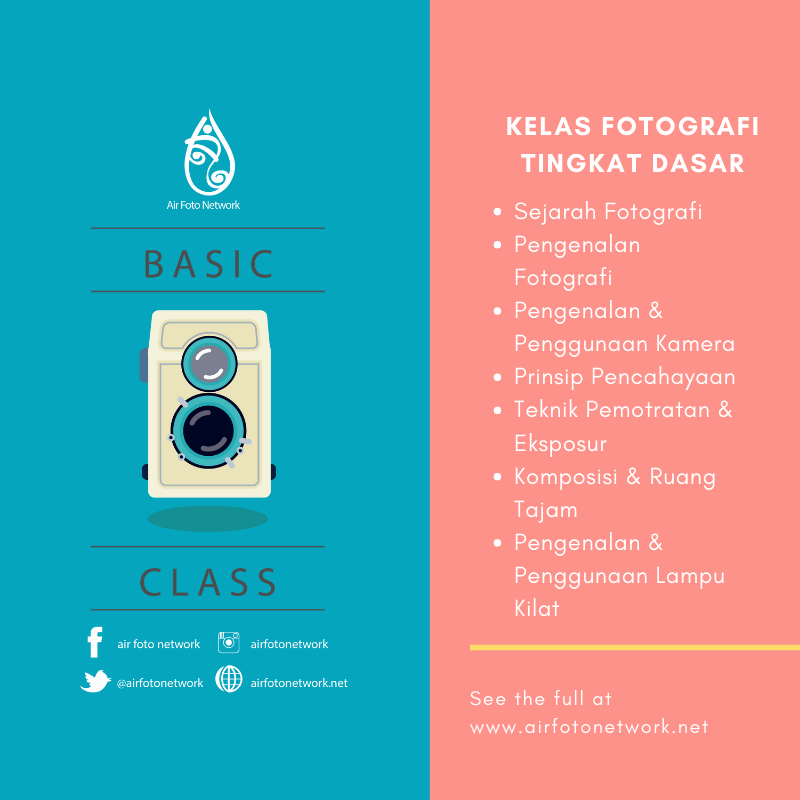 Hallo Fots,
Buat kalian yang mau belajar tentang fotografi yuk ikutan Basic Class nya AFN, kalian bakal belajar dan memahami teknik fotografi bener-bener dari dasar banget.
Soal waktu ? jelas fleksibel, bisa ikutin jadwalnya kamu
Yuk cek bit.ly/36ASbbN