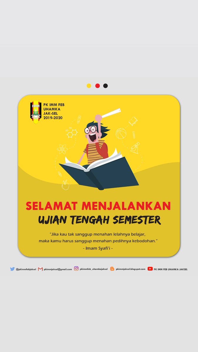 Jangan pernah berpikir gagal terlebih dahulu sebelum mencoba, usahakan yang terbaik dengan terus belajar dan berdoa, terus berpikir kamu bisa maka kamu akan bisa. "Selamat Menjalankan Uts Teman-teman"