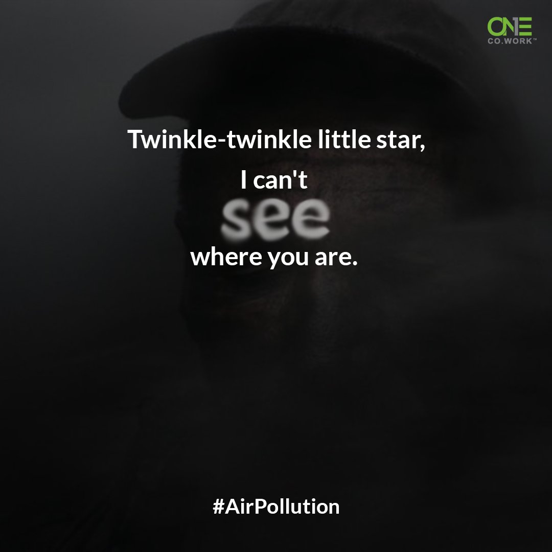 OneCoWork's tweet image. Caution! Breathing is injurious to health

#OneCoWork #AirPollution #DelhiNCRPollution #DelhiSmog  #OddEven #oddevendobara