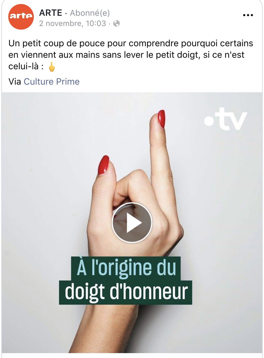 Madame Nin on Twitter "Le doigt d’honneur trouve son origine lors de