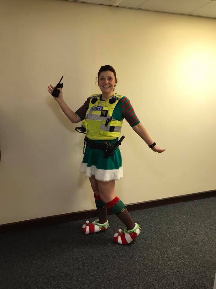 BrigadierKelly's tweet photo. @seetickets @TheIceVillage When you have to work on Christmas  Day, but you cheer everyone up as “Police Sgt Elf” 😂 https://t.co/5FOlwpHlyR