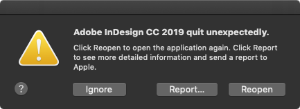 adobe indesign cc crashing adobe indesign cc crashing