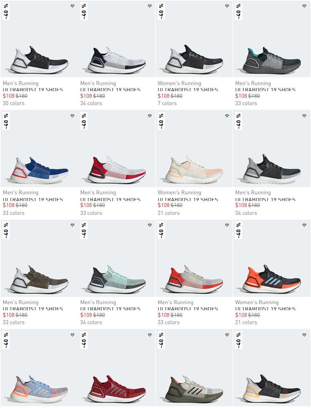 ultra boost 19 all colorways