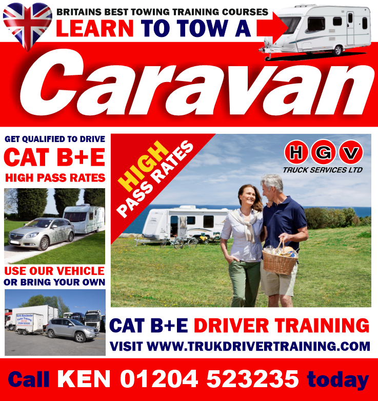 hgvtraining's tweet photo. Learn to tow a caravan or trailer and pass your Cat B+E test FAST. Use or vehicle our bring your own. Call Ken today on 01204 523 235 or visit https://t.co/9khTiamvil https://t.co/jrI3vcWsc6