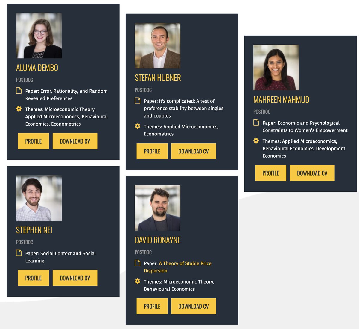 Hi #EconTwitter, please meet our great job market candidates this year from <a href="/OxfordEconDept/">Department of Economics, Oxford</a> 

Full list with links to personal pages:
economics.ox.ac.uk/Job-Market